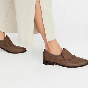 Leather suede loafers